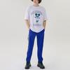 MLB x Disney Collaboration Los Angeles Dodgers Basic Print Crew Neck Short Sleeve T-Shirt Unisex T-Shirt White 31TSK3031-07W