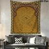 Muslim Wall Tapestry Aesthetic Wall Hanging Printed Fabric Blanket Decorative Tapestries for Bedroom Living Room Home Decor