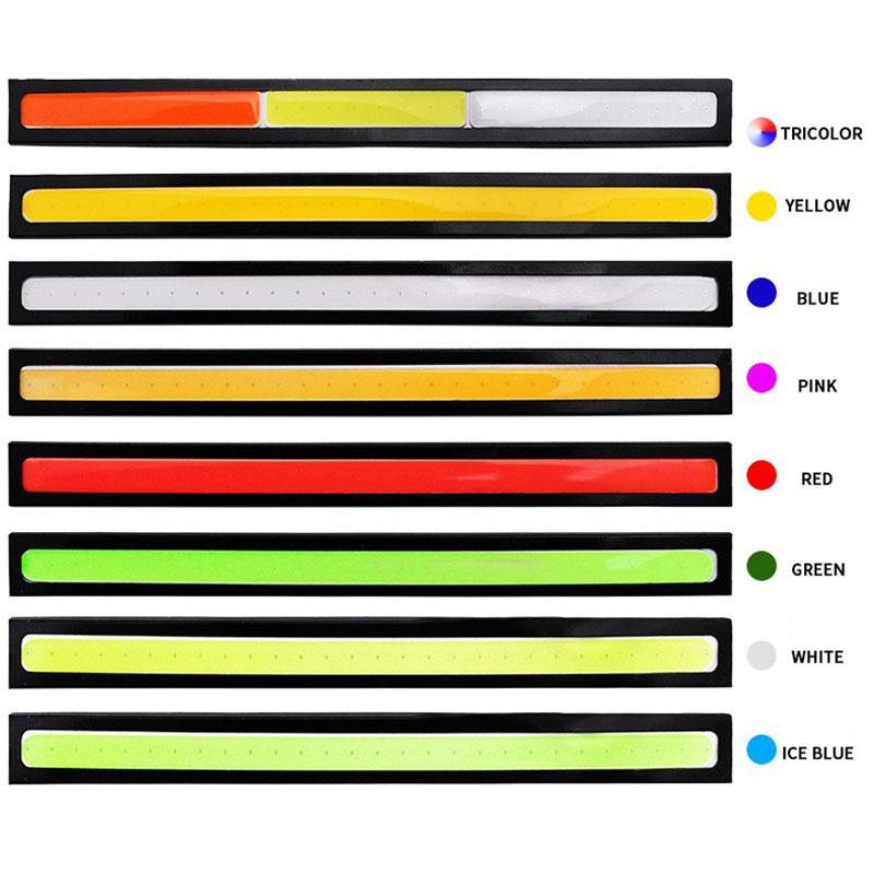 Полоса дневных ходовых огней для автомобилей, декоративная световая панель, супер яркие светодиодные ленты 12 В для автомобиля, 17 см