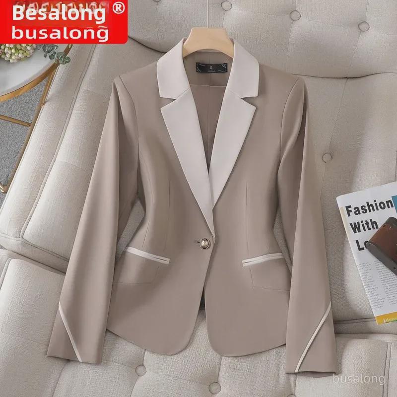 Busalong Women's Long-Sleeve Professional Suit Jacket 8302