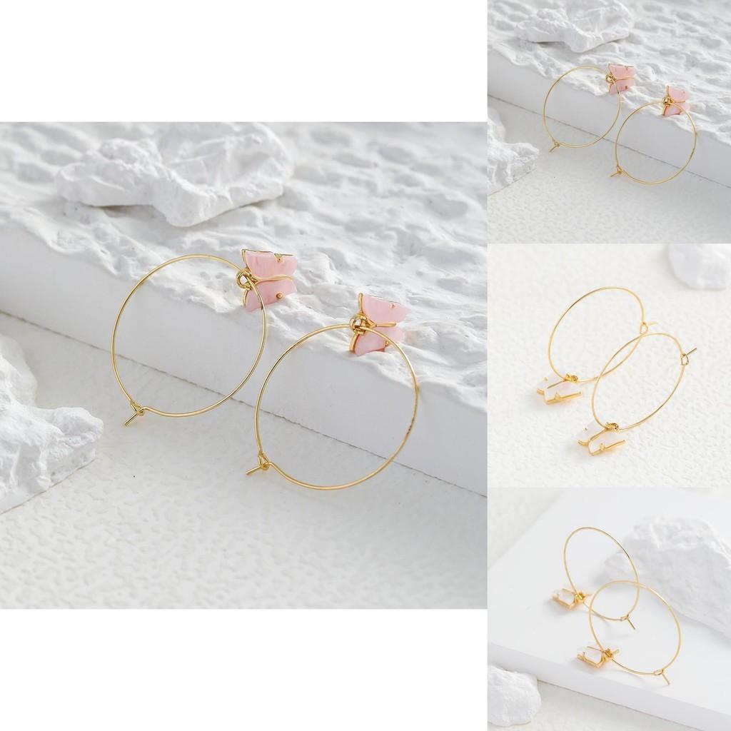 And Unique Stylish Butterfly Earrings Womens Geometric Jewelry Alloy