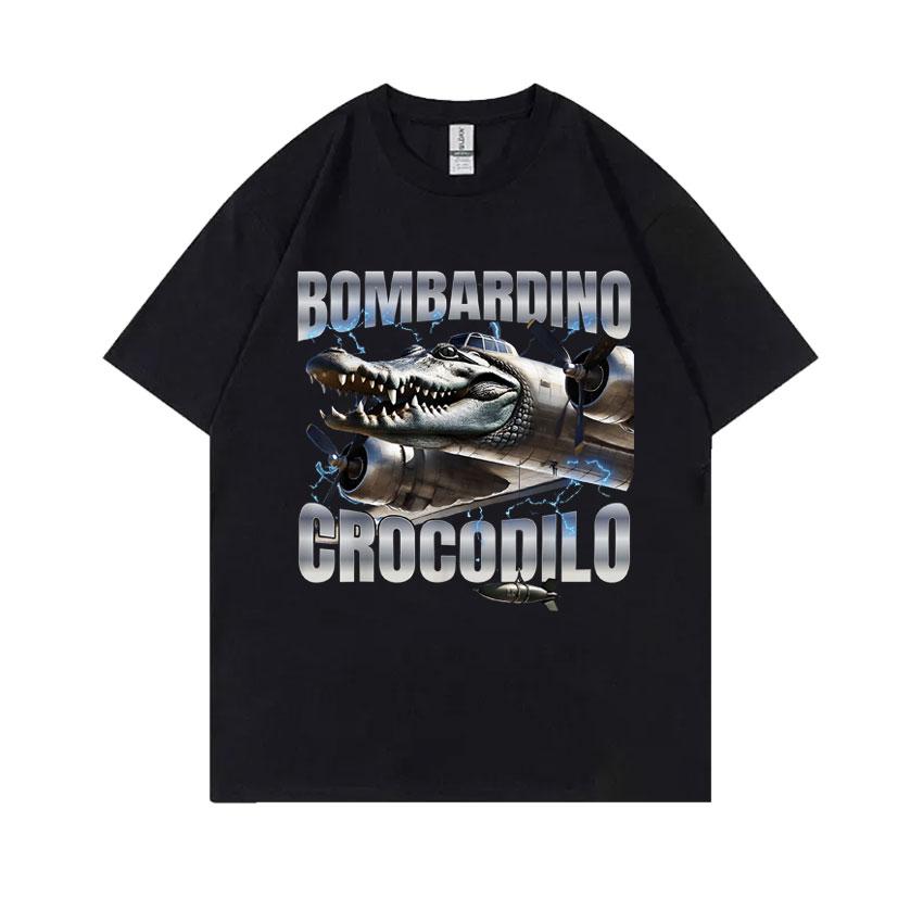 Italian Brainrot Funny Meme T-shirt Brr Brr Patapim Tralalero Tralala Bombardiro Crocodilo Tung Tung Tung Sahur Graphic T Shirts