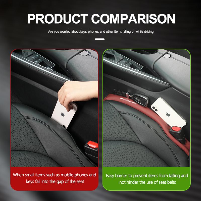 BLZ3   Leather Car Seat Gap Filler Auto Dustproof Protecter Strip For Mercedes Benz AMG A B C E S G Class W201 W210 W108 W205 W203 W204