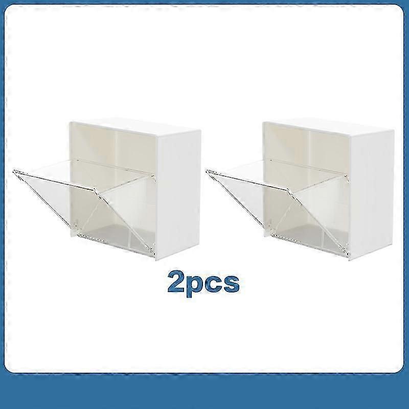 Punch free wall mounted storage box transparent dispenser