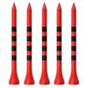20Pcs Golf Tee Striped Increase Flight Distance Low-Resistance Tip Stabilize 70/83mm Practice Training