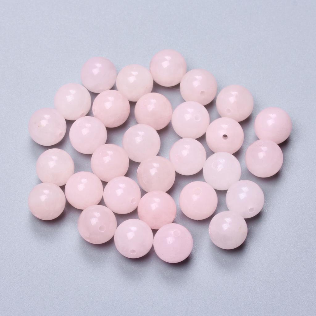 Товары для дома и вечеринок Материал для ожерелья-брелока Розовый натуральный камень случайного цвета Круглые бусины ручной работы «сделай сам» 20-60 шт. 4/6/8/10/12 мм свободные бусины