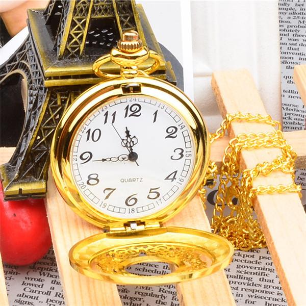 Винтажные бронзовые кварцевые карманные часы для мужчин и женщин, изысканные полые цифровые карманные часы