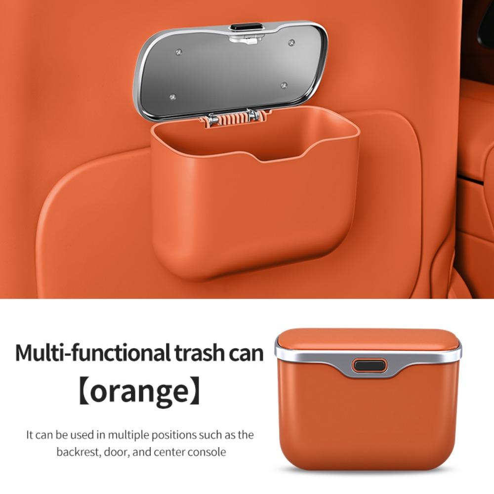 Waterproof Car Trash Can Solid Color Car Organizer Box Auto Interior Accessories