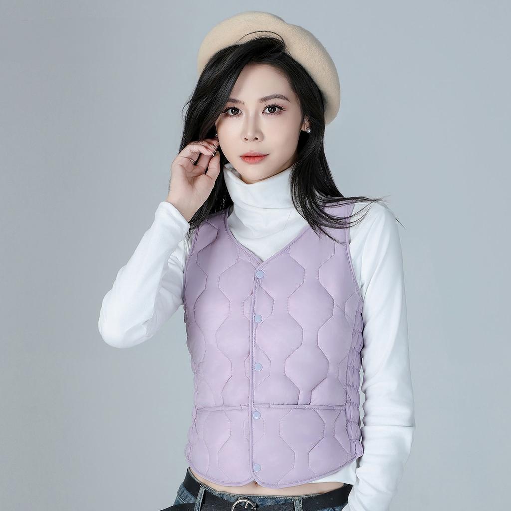 Короткий бархат для осени и зимы, чтобы согреться, носить жилет внутри, приталенный жилет для мамы стройнит.