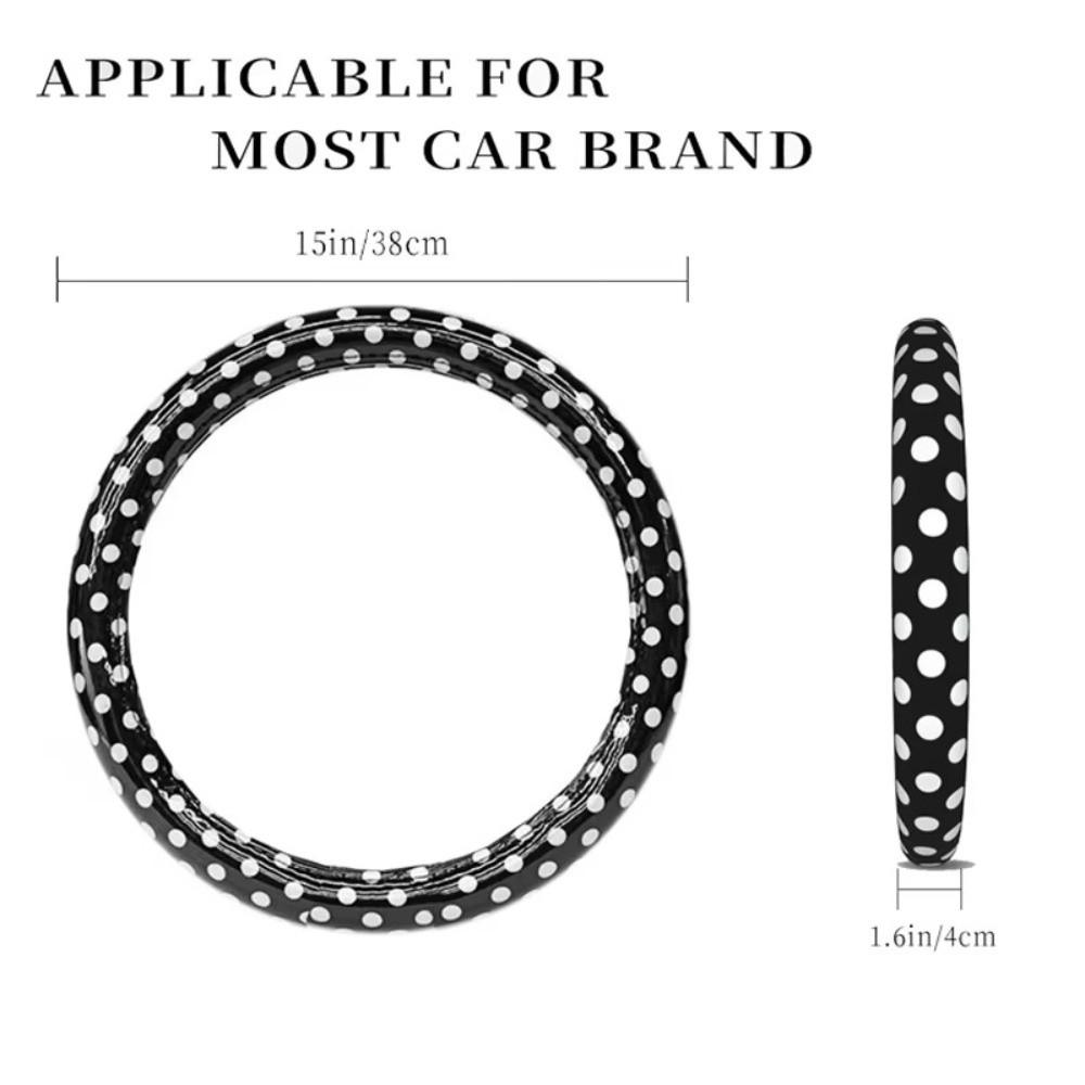 PVC Leather Auto Steering Wheel Decoration Automobile Accessory Car Interior Decoration