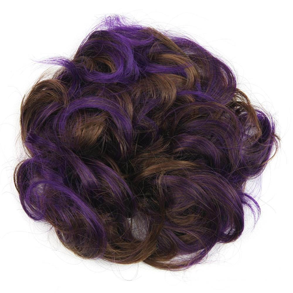 Эластичный парик, резинка для волос, вьющиеся волосы, резинка для волос, пучок, кудрявый растрепанный шиньон, наращивание волос