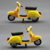 Металлическая модель мотоцикла Vespa Игрушка для детей с инерционным механизмом