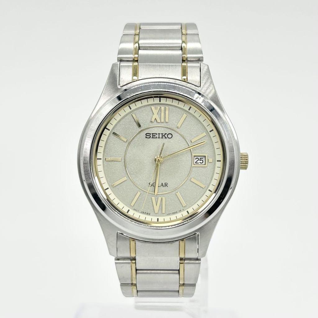 [USED] SEIKO SOLAR V147-0AE0 00s Solar Watch