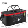 Foldable Wear-resistant Waterproof EVA Fishing Barrel Fishing Box Tools Box Optional Rechargeable Oxygen Pump 30cm/35cm/40cm/45cm/50cm Size Choices