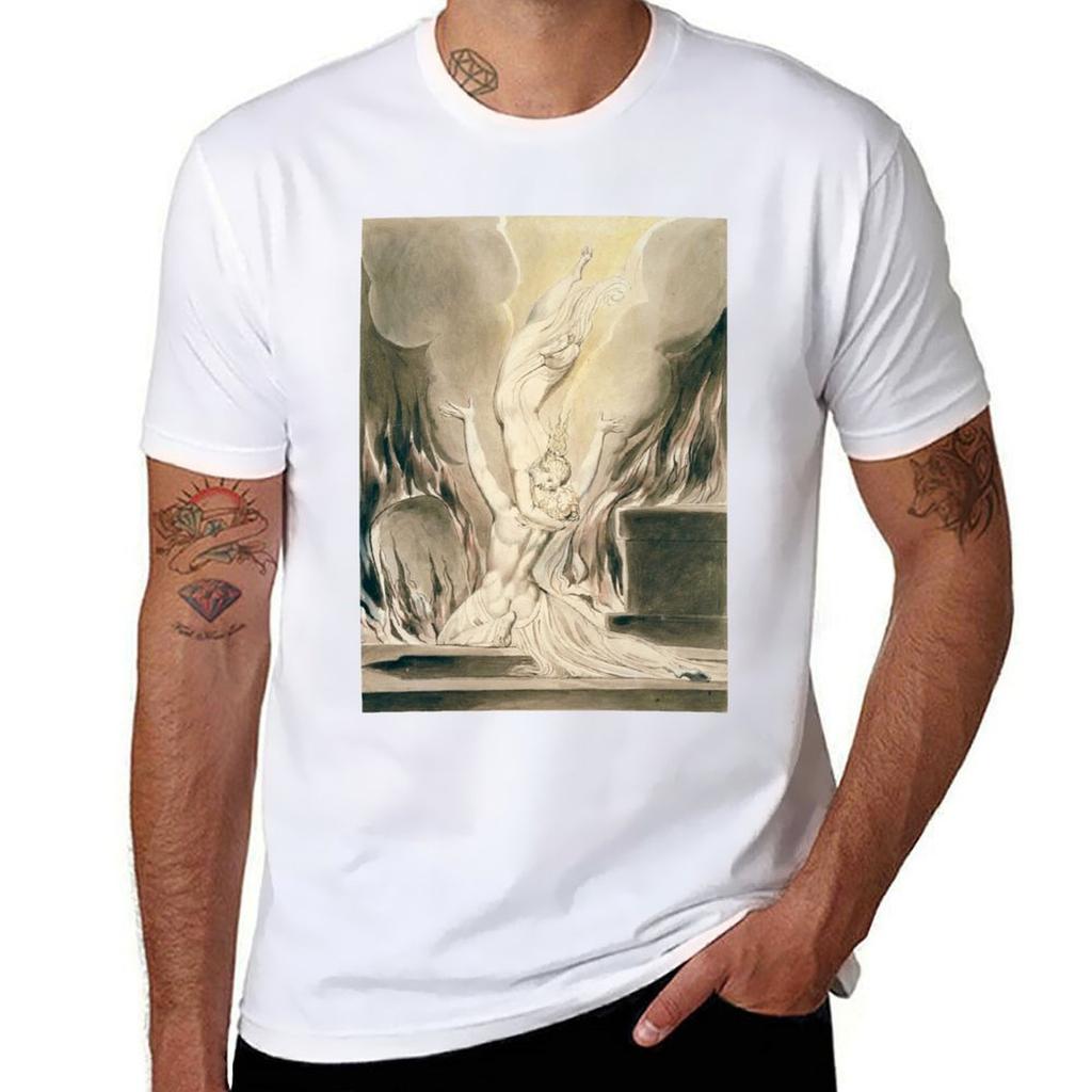 Hd The Reunion Of The Soul The Body By William Blake High Definition Tshirt Soft Durable Cotton Tshirt