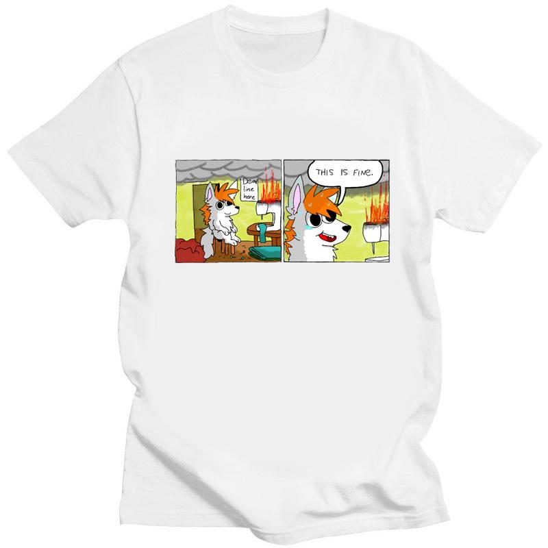 Kawaii футболка «Это прекрасно, все будет хорошо» Meme креативная футболка подарок для друзей Harajuku футболка унисекс одежда унисекс