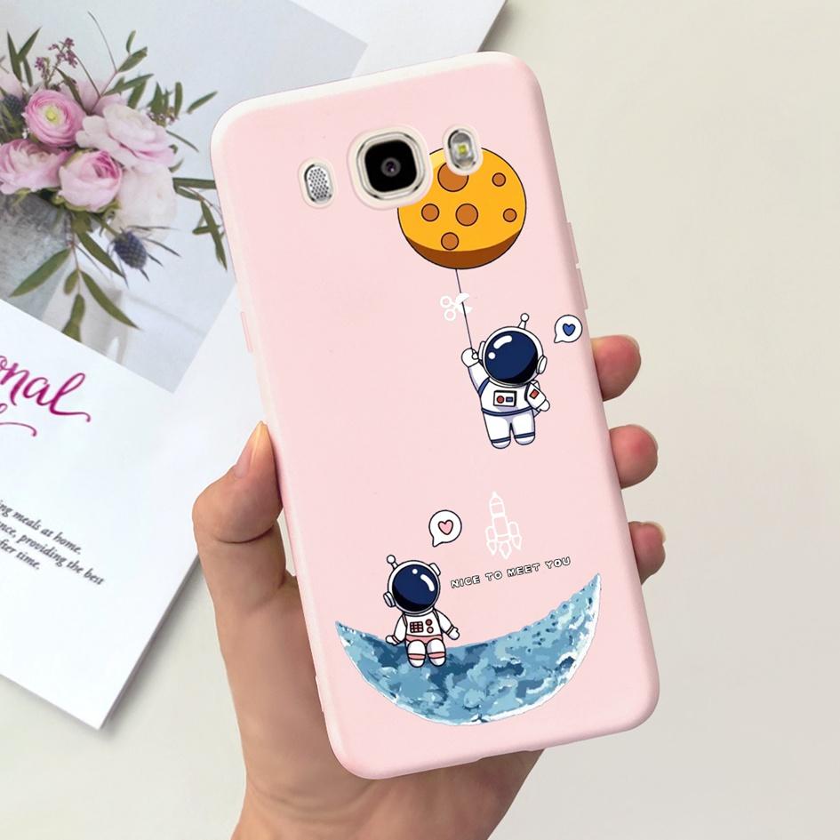 For Samsung Galaxy J7 J5 J3 2016 Case SM-J320F J510F J710F Phone Cover Cute Astronaut Silicone Bumper For Samsung J2 2016 Fundas