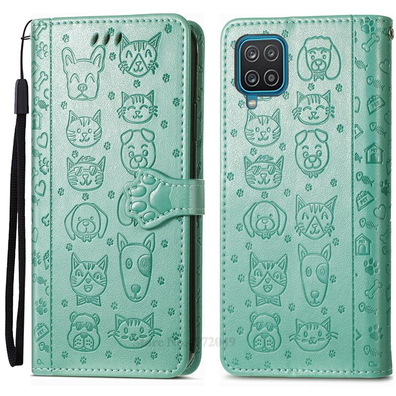 SamsungA12 чехол для Samsung Galaxy A12 кожаный чехол-кошелек для телефона Samsung A12 A 12 защитный чехол Coque Fundas