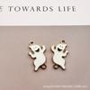 Halloween Ghost Enamel DIY Pendant Alloy Drop Oil Charm Keychain Headwear