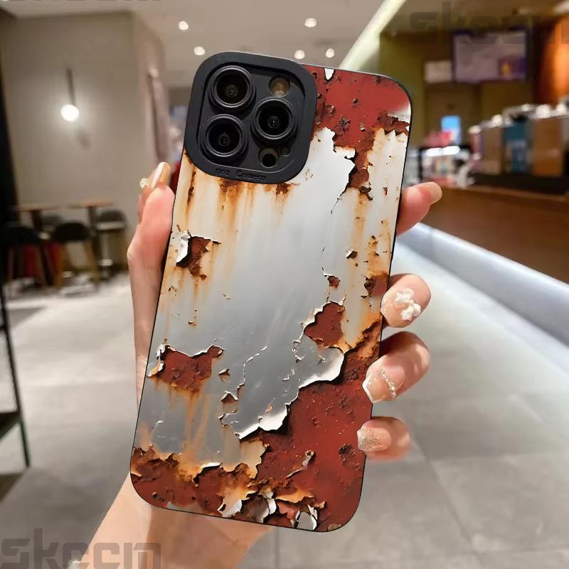 Retro Industrial Rusty Style Silicone Phone Case For Samsung Galaxy S23 S24 S25 Ultra S22 S21 S20 Plus FE A15 A35 A54 A55 Cover