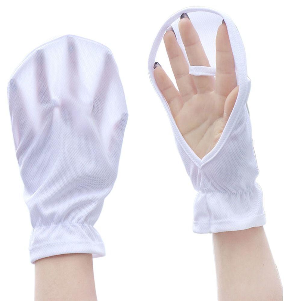 Тонкие спортивные митенки для вождения и езды на открытом воздухе, перчатки-рукава, женские, из ледяного шелка, солнцезащитные