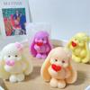 3D Long-eared Rabbit Silicone Molds DIY Rabbit Candle Plaster Soap Resin Crafts Mold Chocolate Cake Baking Tools Home Gift 2025
