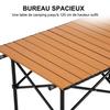 Table de camping - K IKIDO - Pliante - Acier au carbone - 90x50x54cm - Accessoires fournis avec le chariot de jardin-Capacité 60KG