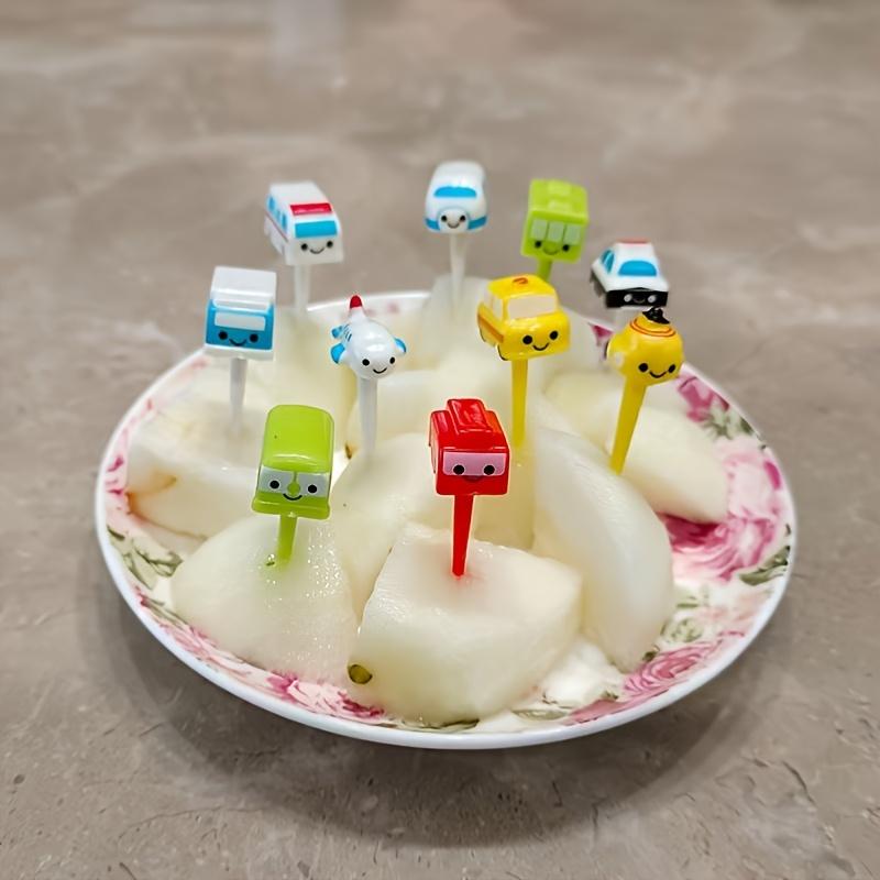 6 шт. фруктовая вилка самолет торт Фруктовая зубочистка вилка принадлежности для вечеринки украшение для кекса