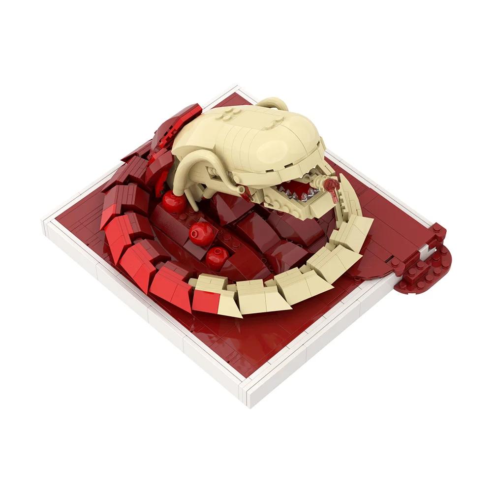 Gobricks MOC Ксеноморф Вылупляющийся Монстр Строительные Блоки Инопланетный Монстр Кирпичики Игрушка Подарок