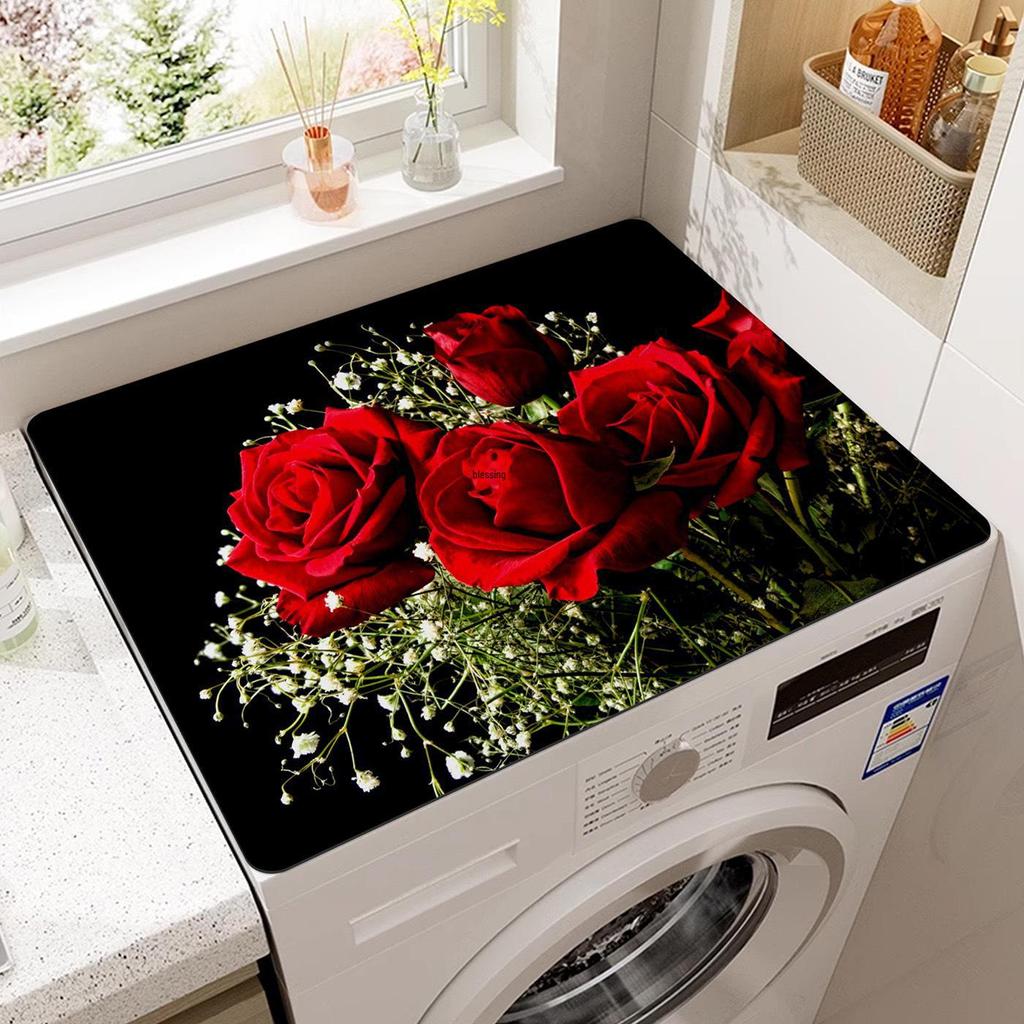 Коврик из диатомовой грязи подсолнечника, пылезащитный для барабанных стиральных машин, сушилок и холодильников - влагопоглощающий и защитный