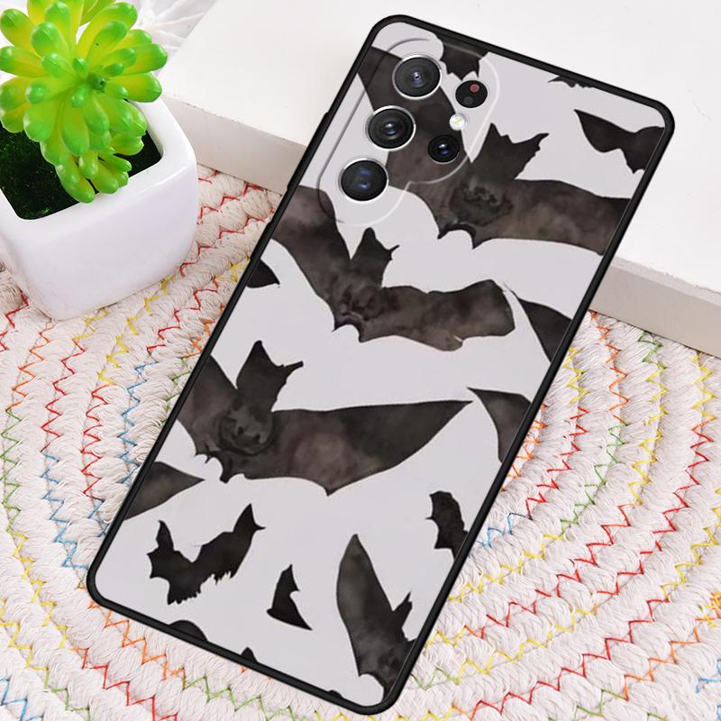 Goth Vampire Bat Gothic Silicone Phone Case For Samsung Galaxy note 10 pro S26 S25 S24 S23 S22 S21 Plus S25Ultra Capa Cover