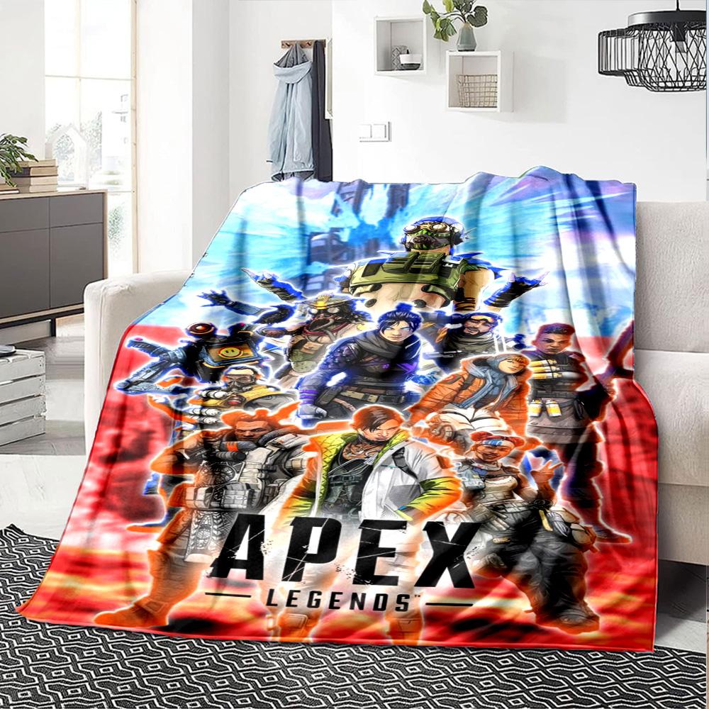 Apex Legends Print Flannel Blanket High Quality Warm Comfortable Cover for All Seasons Perfect for Gifts Home Decor