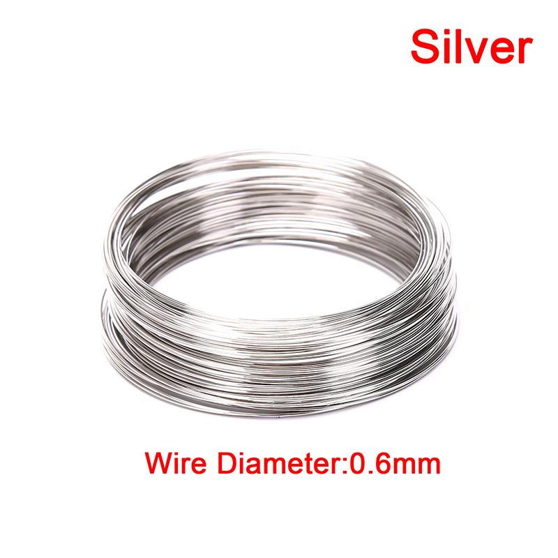 100 кругов 0,6 мм стальная проволока памяти для изготовления ювелирных изделий из бисера браслета