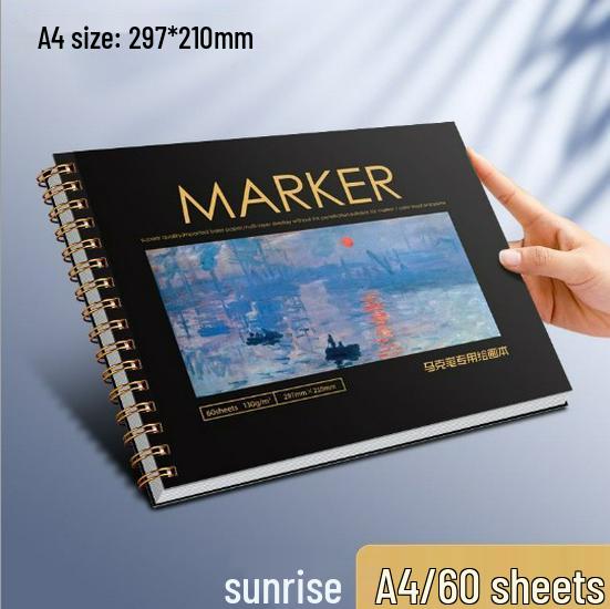 Профессиональный альбом для рисования маркерами 8K - Изобразительное искусство, Пустые страницы манги, Бумага университетского уровня