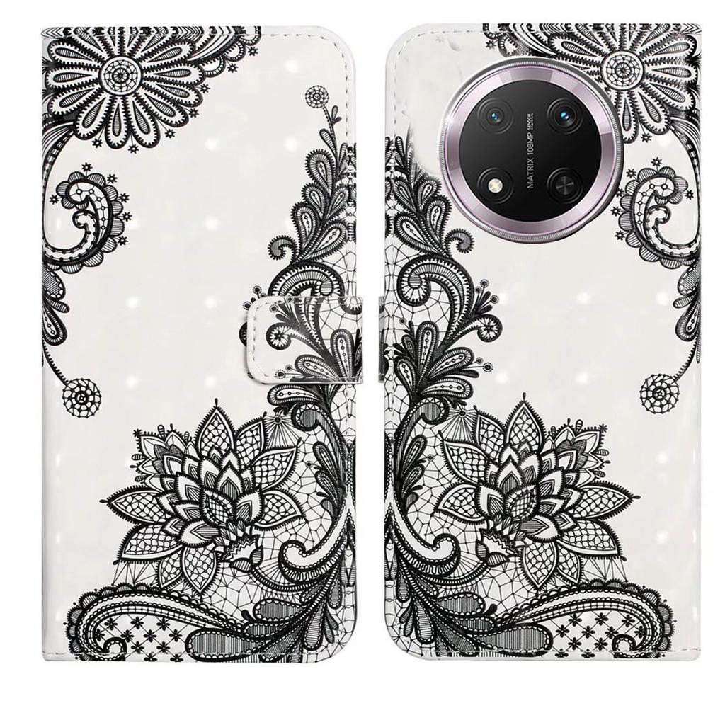 For Honor X9c 5G Case 3D Creative Pattern PU Leather Stand Phone Cover