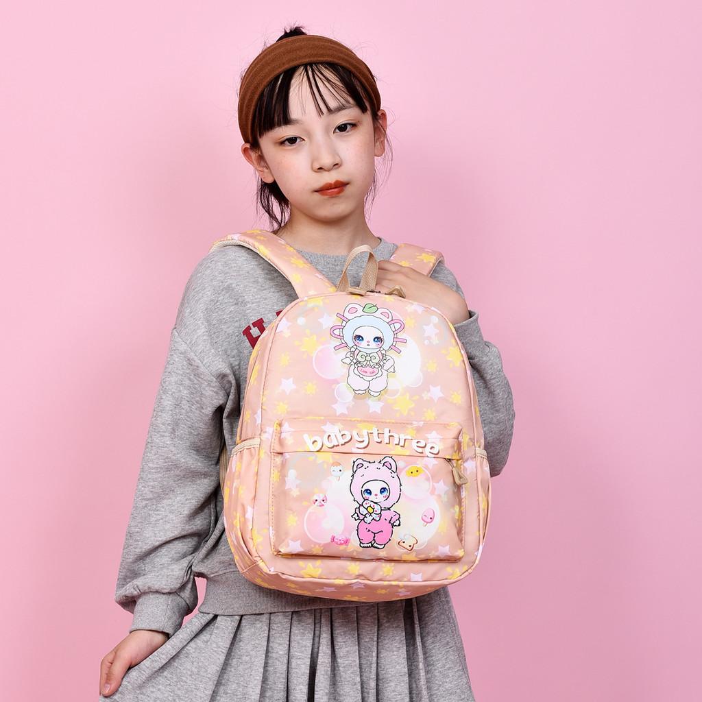 Медведь Кролик Головной чехол Девочка Принт Мультяшный Животный узор Рюкзак Дети