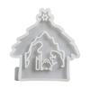 Silicone Nativity Mold for Creative DIY Candle Crafts 3D Plaster Cold Christmas Table