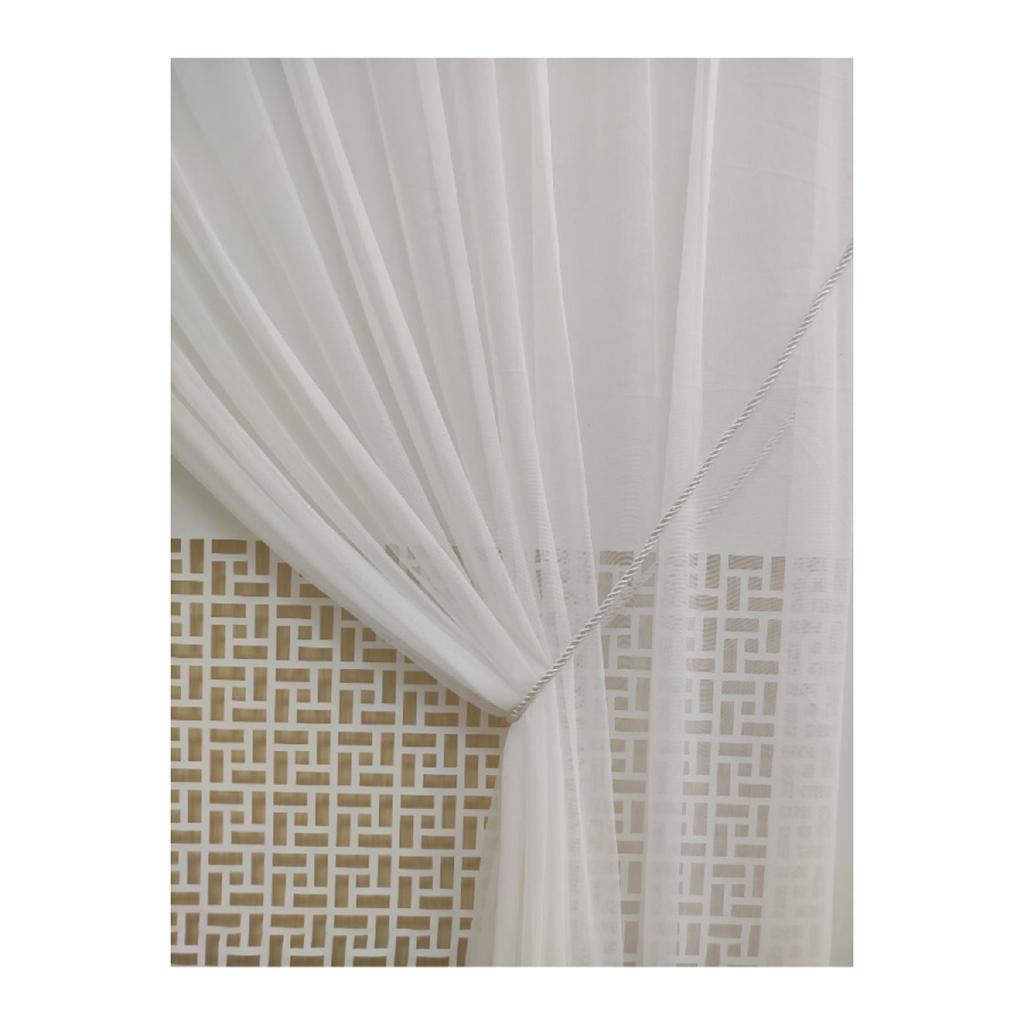 Однокрылый дождь с узором из тонкой льняной текстуры 1-2 редкая плиссированная веревка круизер тюль занавес