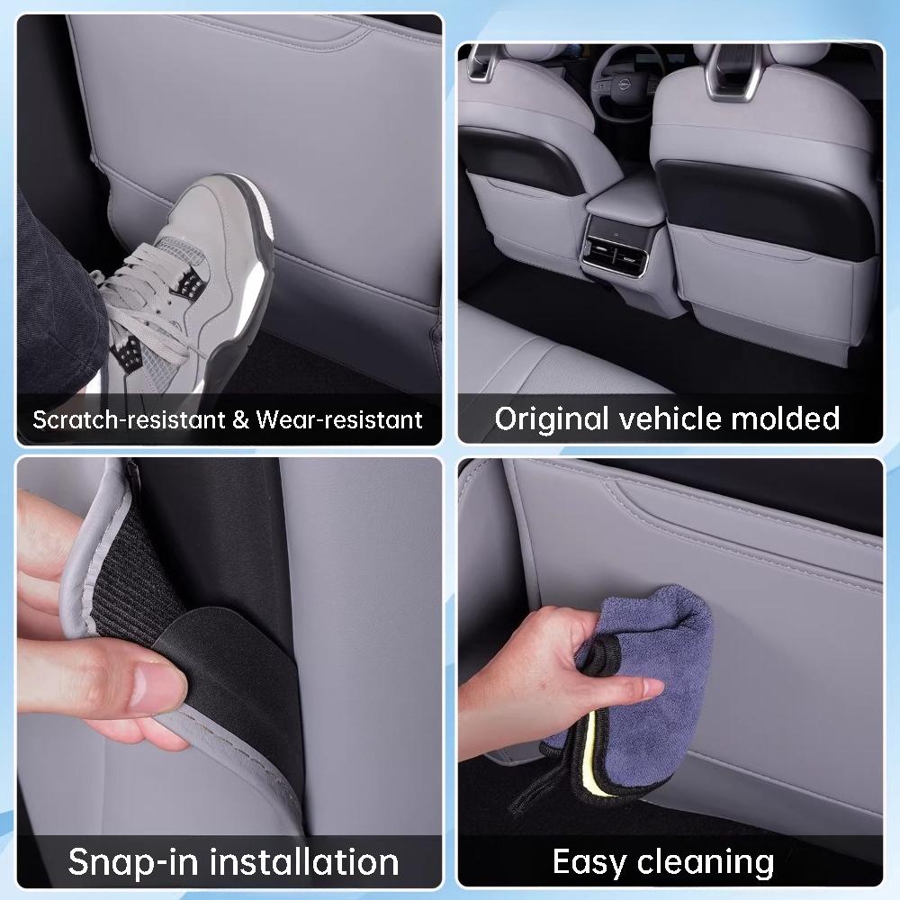 For Nissan N7 Primera Car Anti Kick Pad Rear Seat Back Protection Cover Plate Wear Resistant Interior Modification Accessories