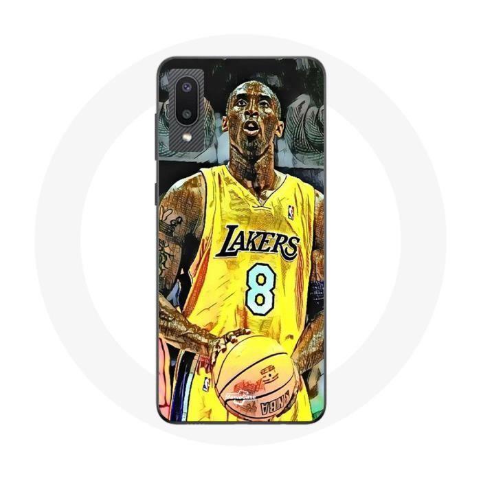 Чехол для Samsung Galaxy A02 Kobe Bryant Dunk Lakers 8 NBA Черный