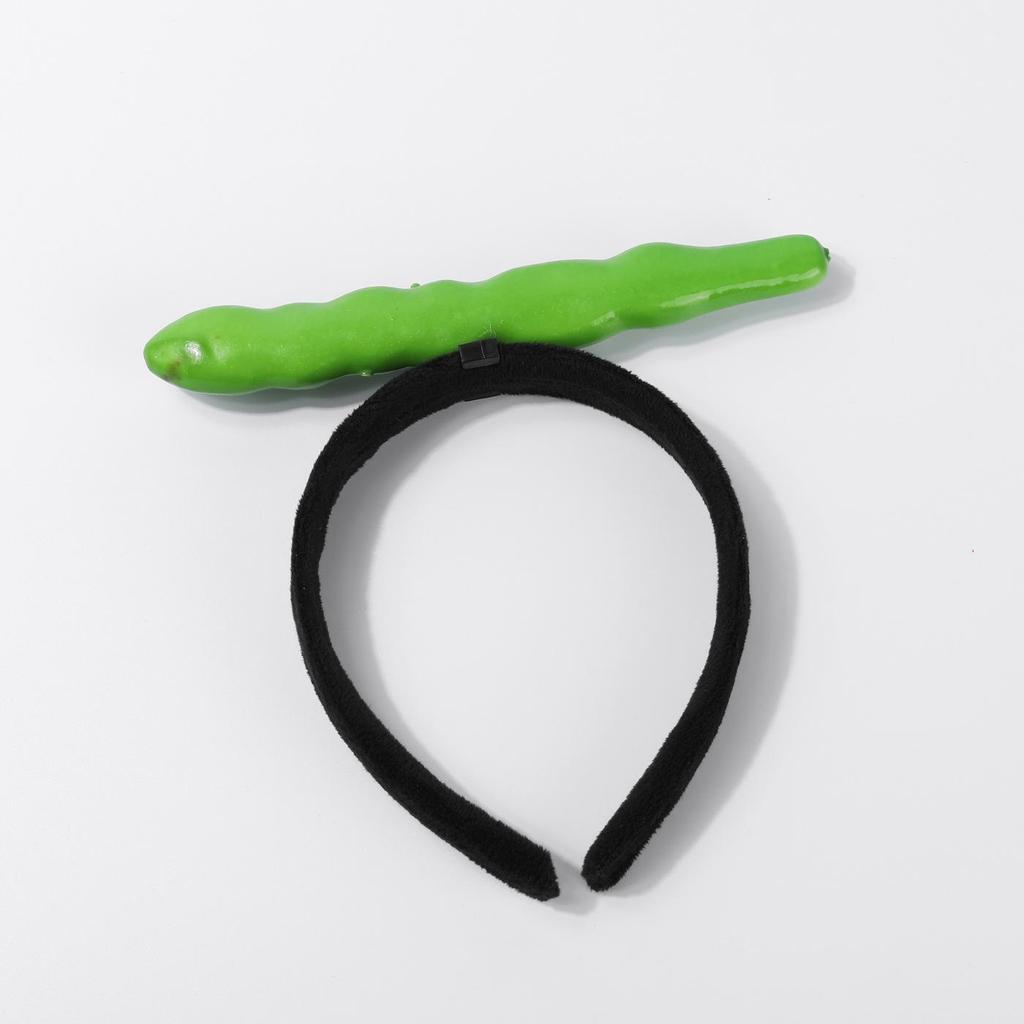 Креативные 3D-ободки для волос с овощами: Аксессуары для волос из моркови, перца, баклажана и зеленых овощей для женщин