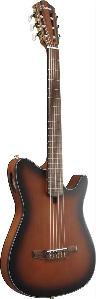 IBANEZ Электрическая акустическая гитара для игрока, нейлоновые струны [Коричневый Санберст Флэт] FRH10N-BSF