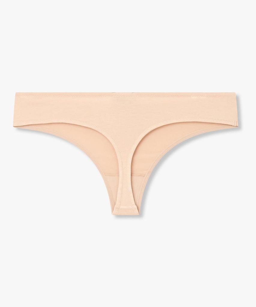EMPORIO ARMANI UNDERWEAR Женские стринги с термоаппликацией логотипа из вискозного джерси_Натуральный 0826310503