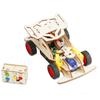Деревянные наборы для сборки радиоуправляемых машинок DIY STEM 4WD Образовательный научный проект Строительные игрушки Креативные подарки на день рождения для детей Мальчиков Девочек