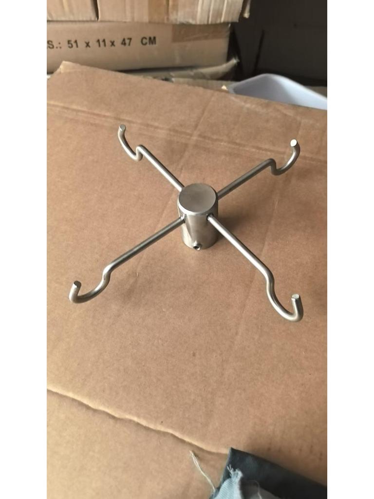 Adjustable Stainless Steel IV Stand with Wheels