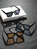 3PCS Plastic Fashion Square Frame Women Sunglasses For Daily Life Men Shades Accessories.
