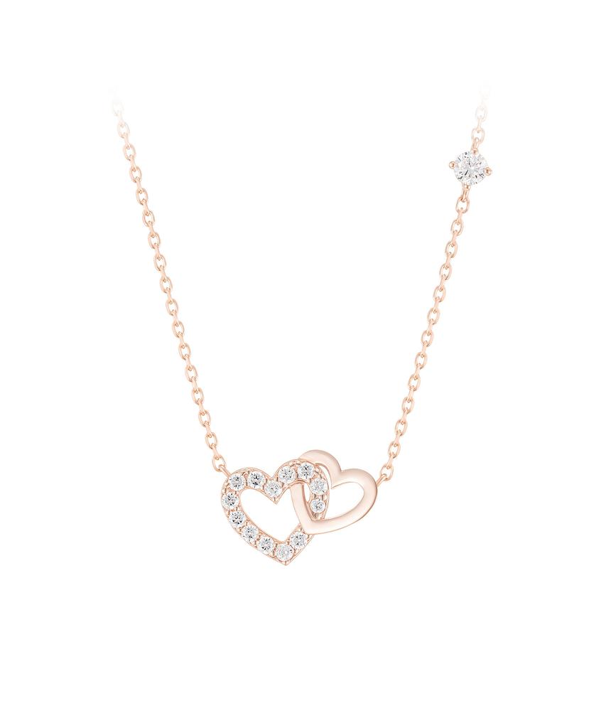 Ожерелье Jestina с двойным сердцем (Jjljnq1Bs308Sr420)