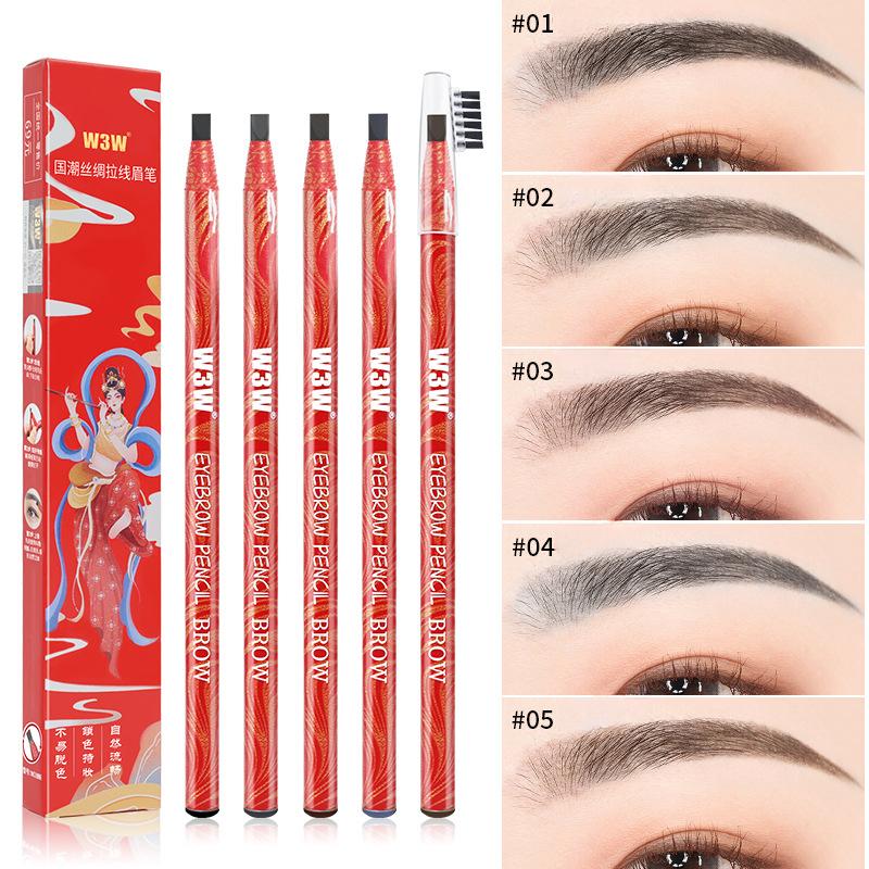 Нить-карандаш для бровей, водонепроницаемый, не размазывающийся, визажист, твердый стержень