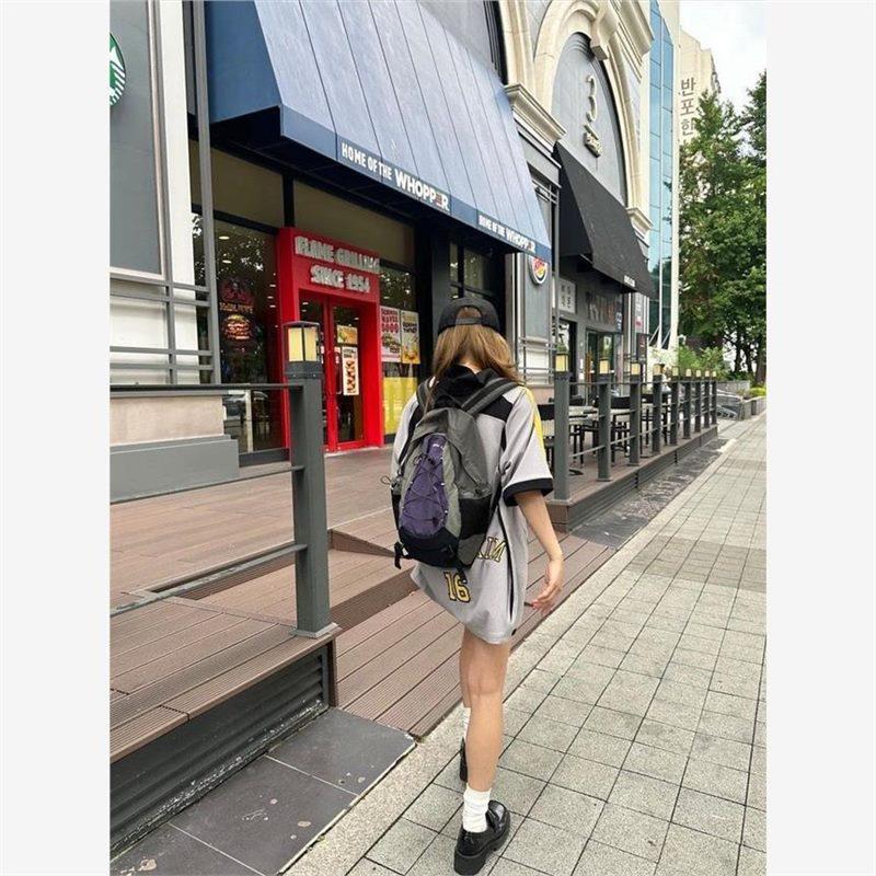 Kconnect MatinKim Ретро Спортивный Рюкзак с Цветными Блоками и Кулиской