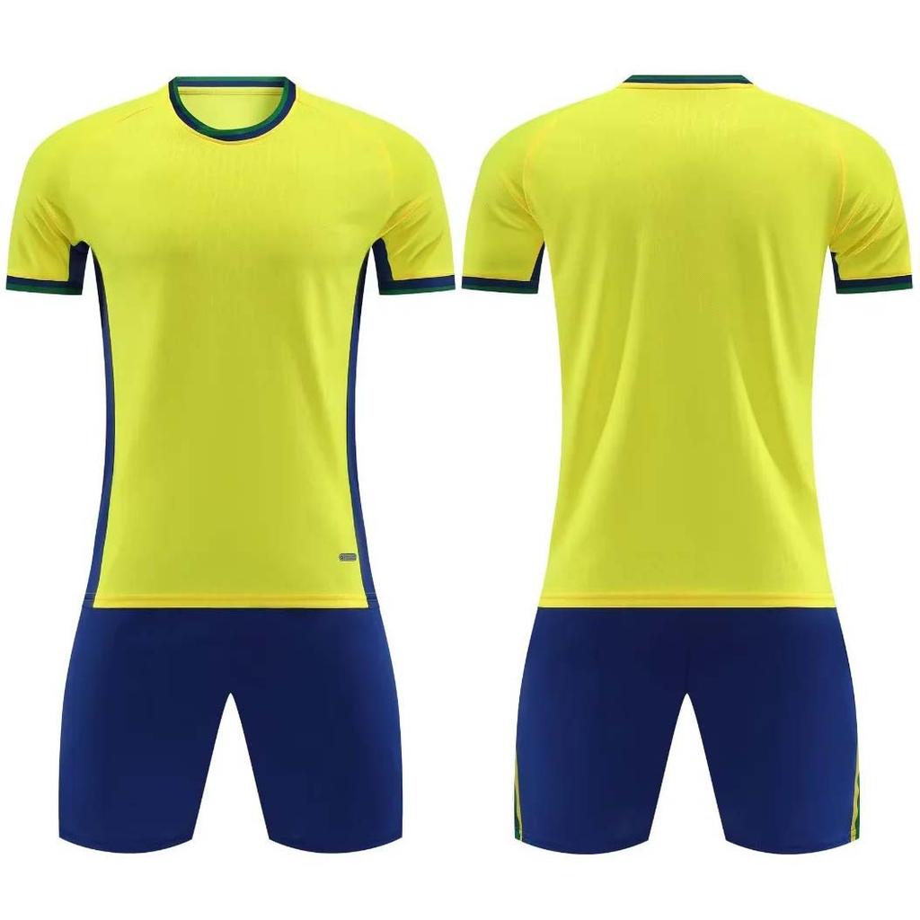 Spot wholesale 2026 new children's football jersey, short-sleeved training jersey, primary school football jersey printing number